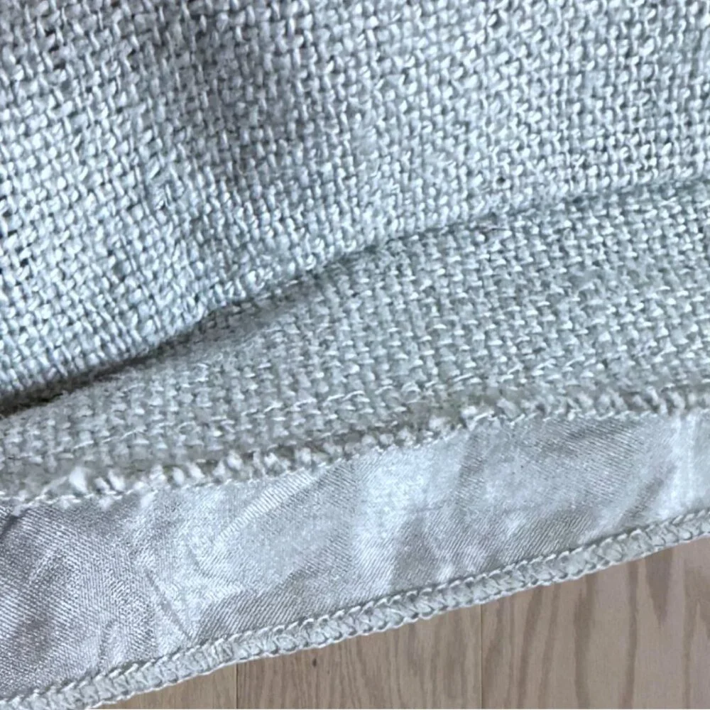 Pottery Barn Aqua Linen Square Pillow Cover 20 x 20 Coastal Farmhouse
